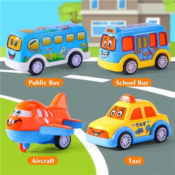 Carrier Toddler Trucks Vehicles Toys - 5 in 1 Car Toys for 1- 5 Year Old (RED) - Picture 5 of 6